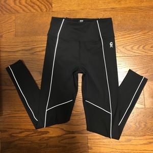 Good American High Waist Electric Mesh Leggings S